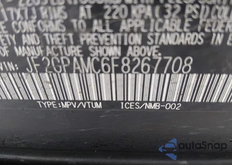 2015 Subaru Xv Crosstrek 2.0I Limited z USA, uszkodzony, nr VIN JF2GPAMC6F8267708